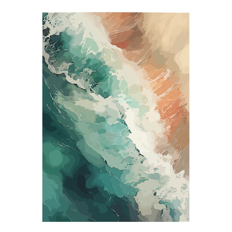 Strand Sommer Aquarell