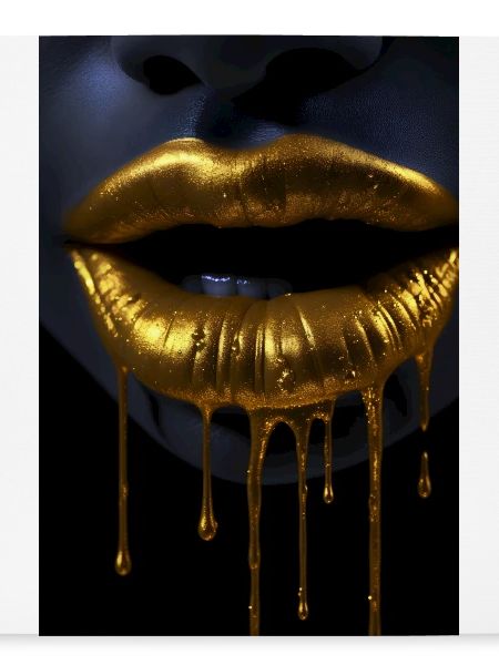 Lippen Reichtum Gold