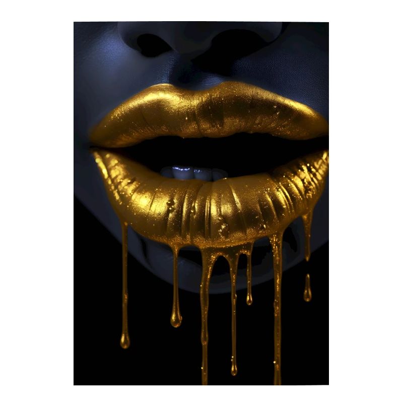Lippen Reichtum Gold