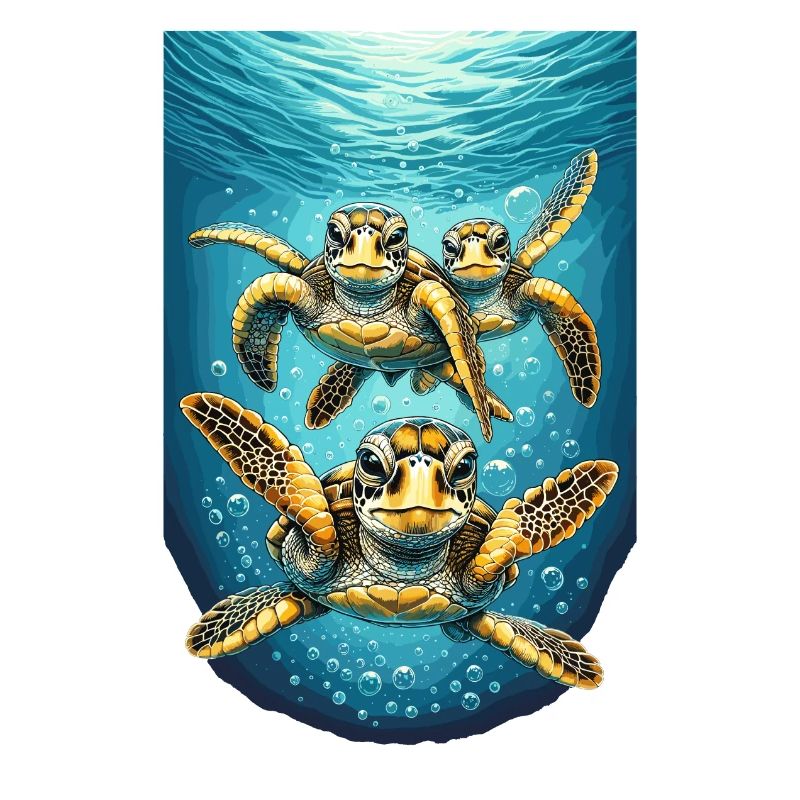 Turtle Abstraction Unterwasserdesign