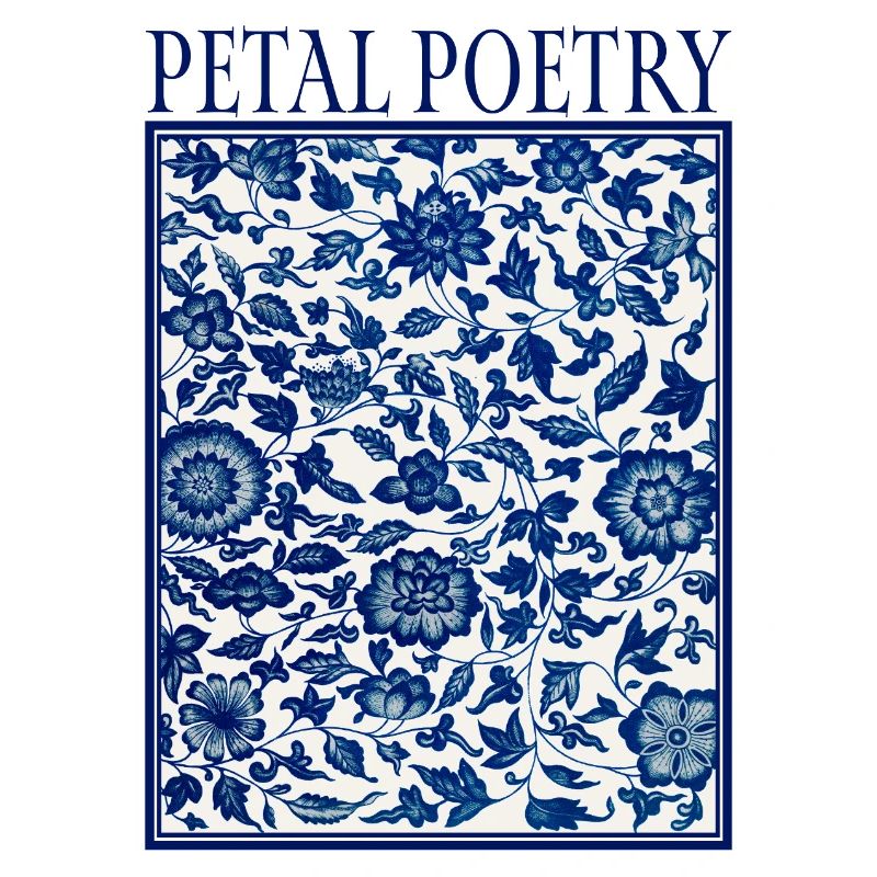 Petal Poetry Tile Pattern Blue