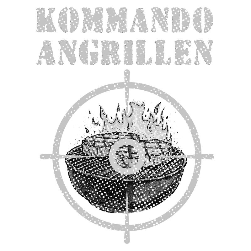 Feuergrill mit Zielscheibe & Grillszene