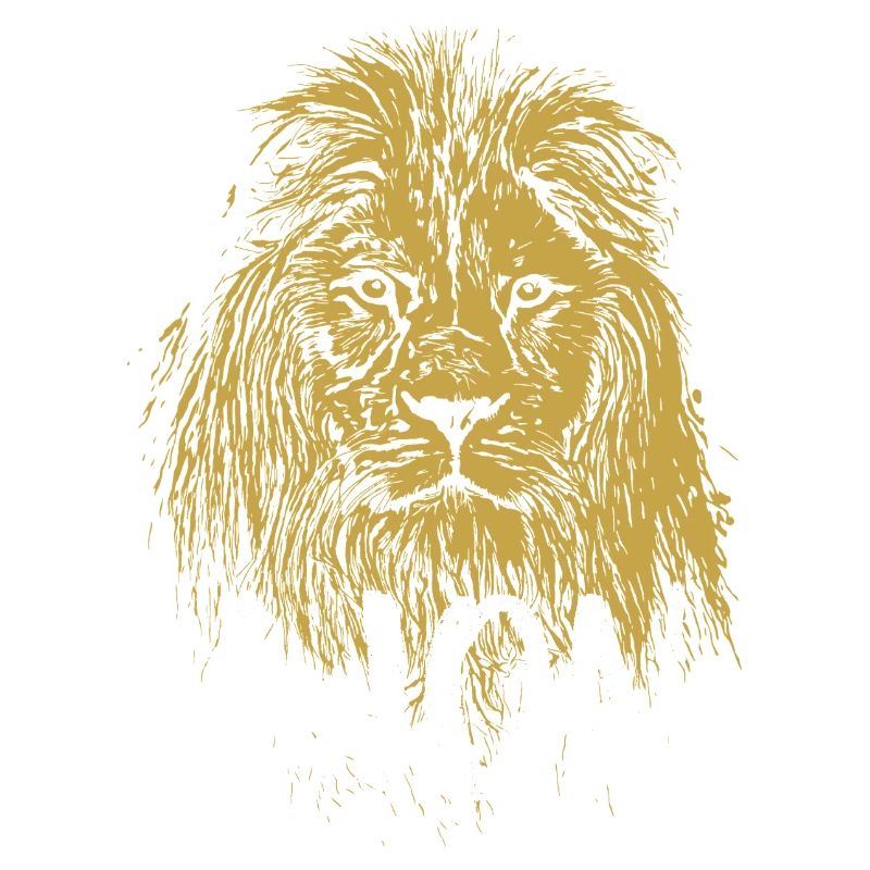 Moderne Kalligraphie Löwe Illustration