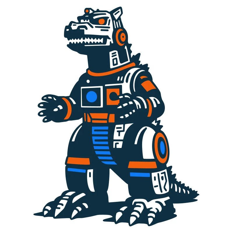 Futuristischer Dinosaurier Mecha