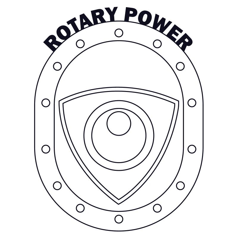 Rotatorisches Kraftschild-Emblem