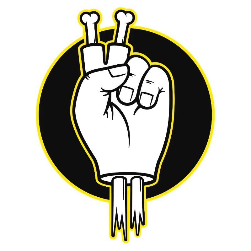 Bone Fingers Siegeszeichen