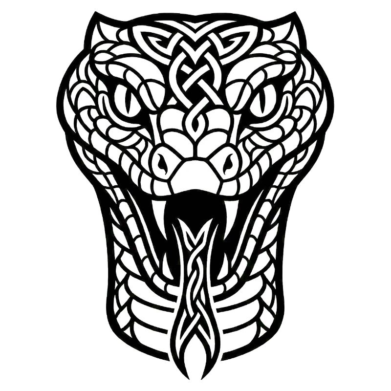 Wikinger-Seeschlangen-Mythologie-Design