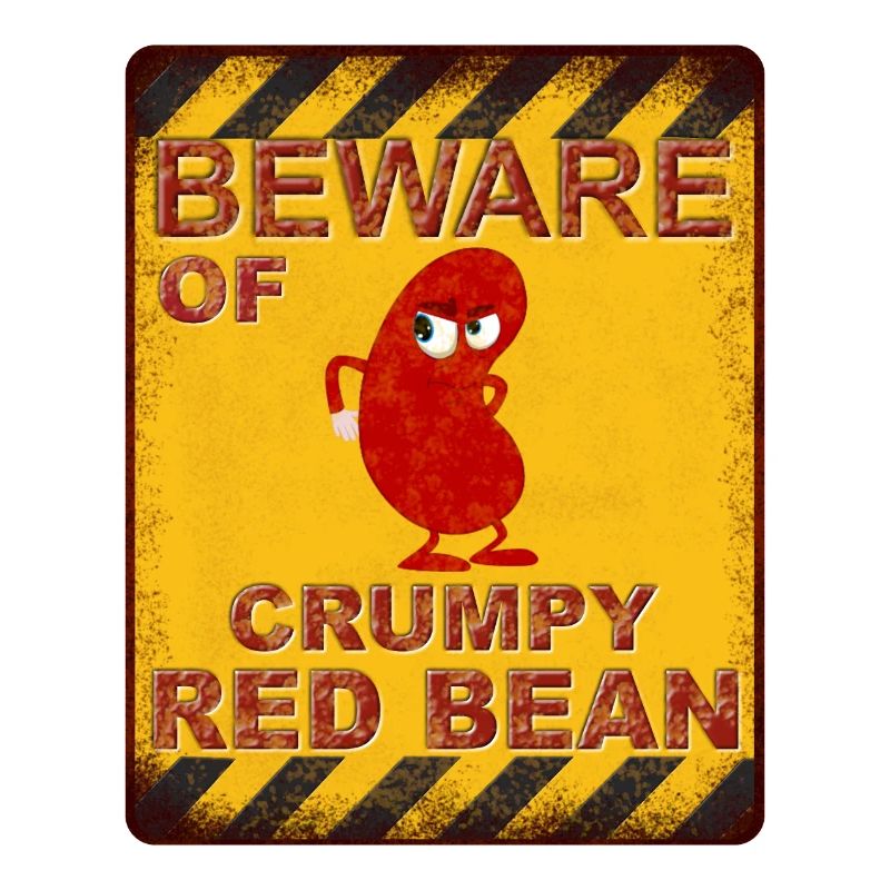 Beware of Crumpy Red Bean - Warning