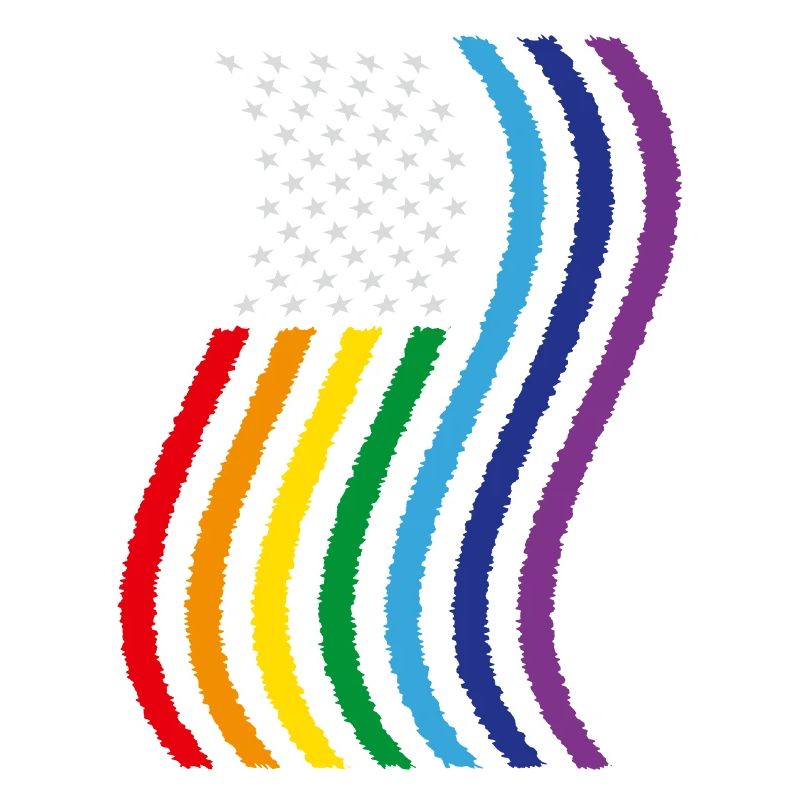 USA Regenbogen Flagge