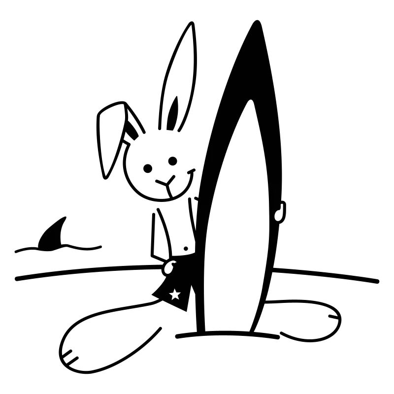 Surfer Hase