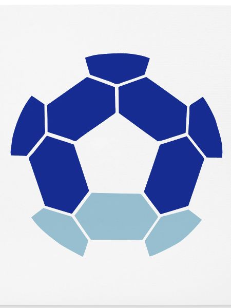 REVERSE (Negativbild) FUSSBALL-Ball