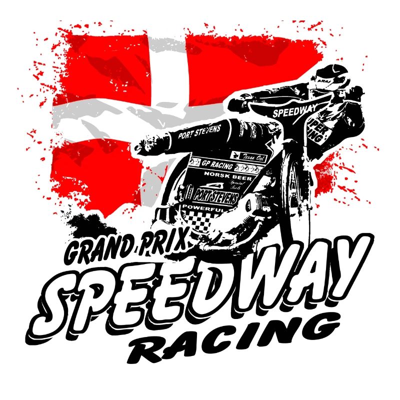 Speedway - Denmark Flag