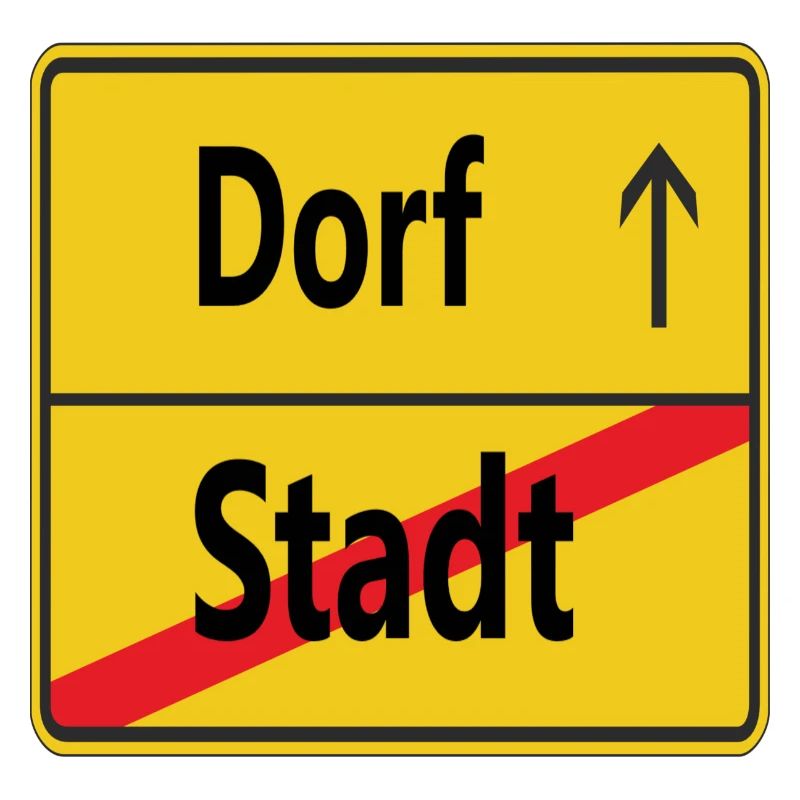 Stadt? Dorf!