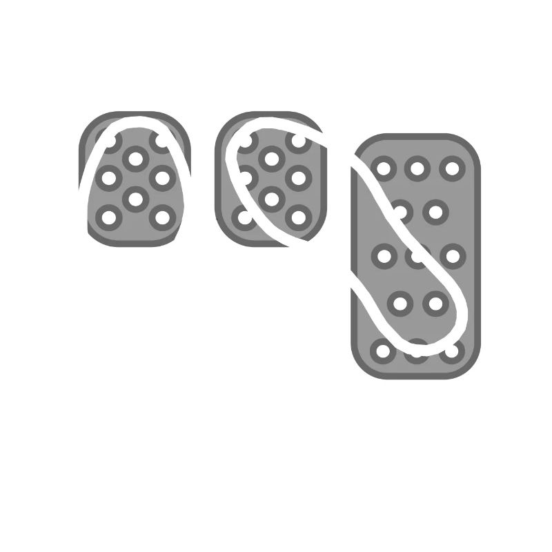 Pedale Spitze-Hacke-Technik