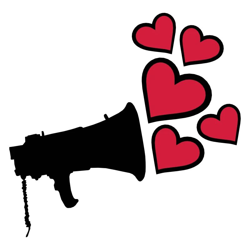 Dear Megafon Heart Design