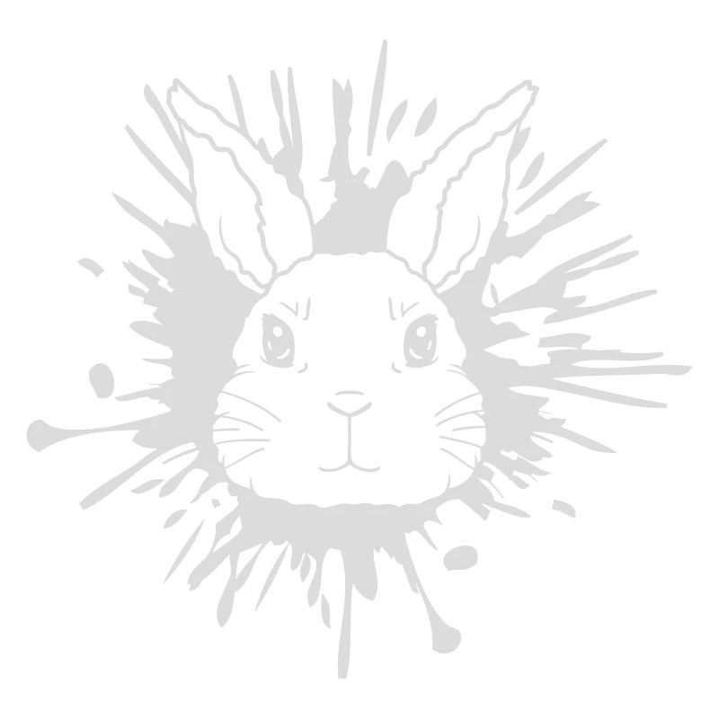 Éclaboussures de lapin éclaboussures de couleur