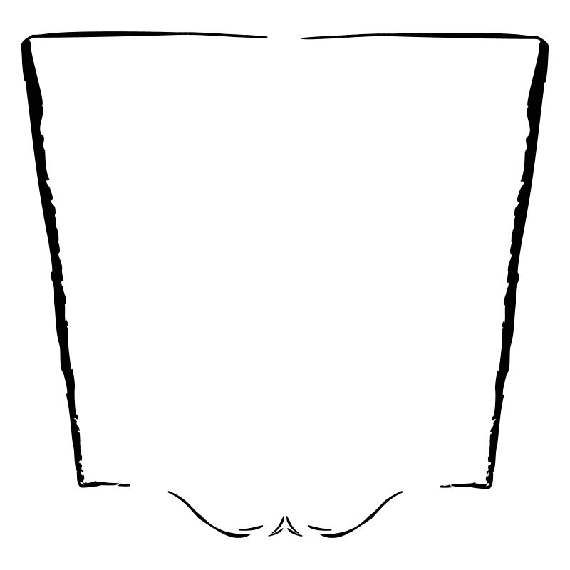 Vertical frame + decorative element - Vectorgraphic