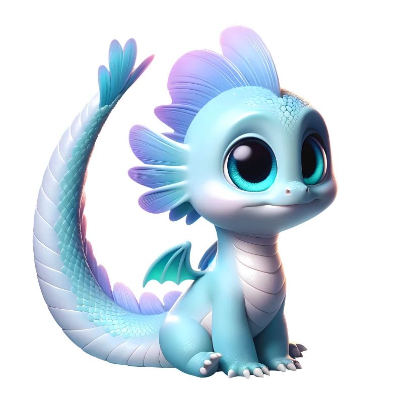 Neugieriger Baby-Drache