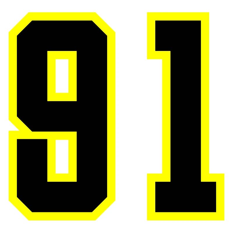 91 Zahl Trikot