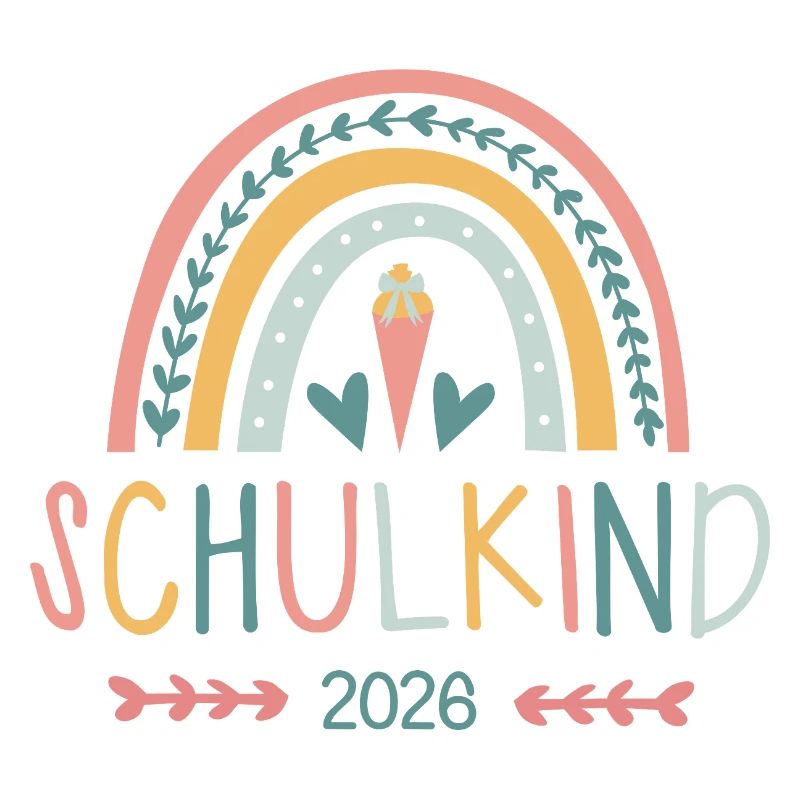 rainbow Regenbogen Schulkind 2026