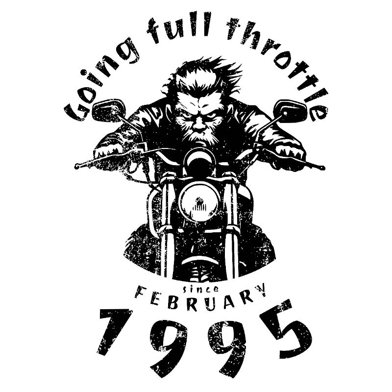 30. Geburtstag Going full throttle since 02/1995