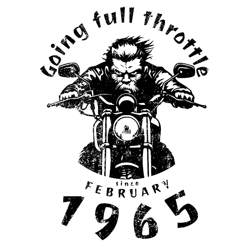 60. Geburtstag Going full throttle since 02/1965