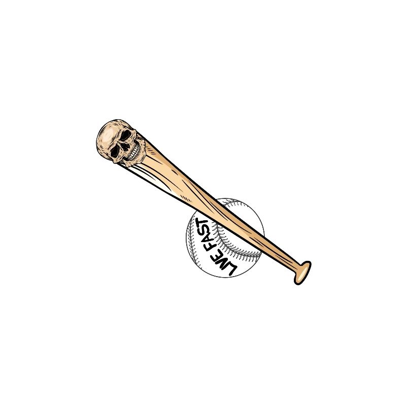 Baseball-Schädel Baseball Skull