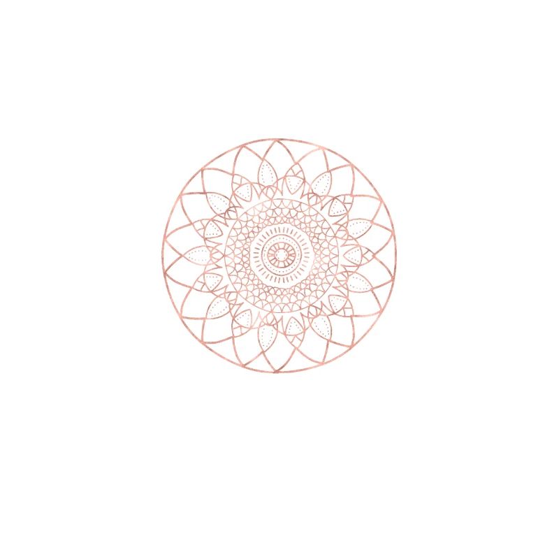 Mandala roots rosegold