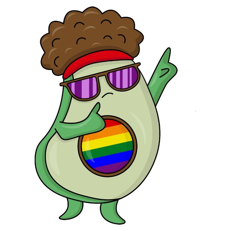 LGBT Avacado Regenbogen