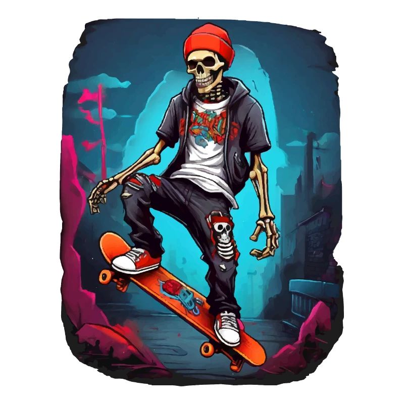Skateboarding Skelett