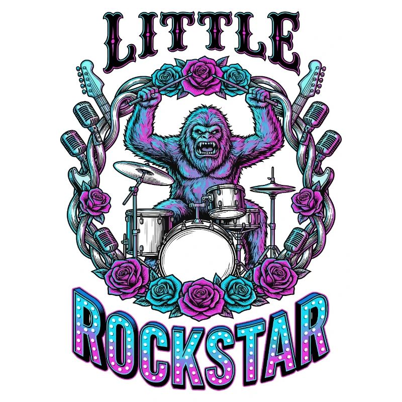 Little Rockmusiker Gorilla