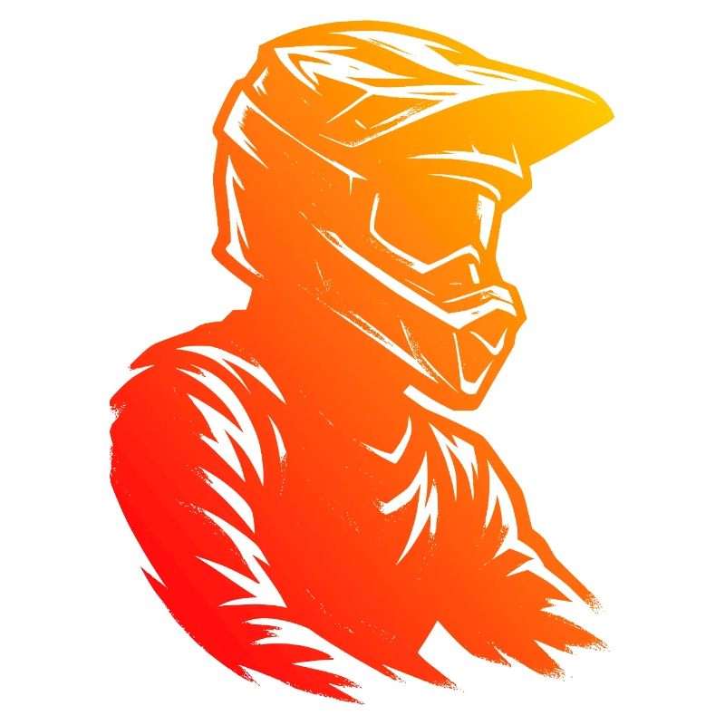 Modernes Motocross Artwork