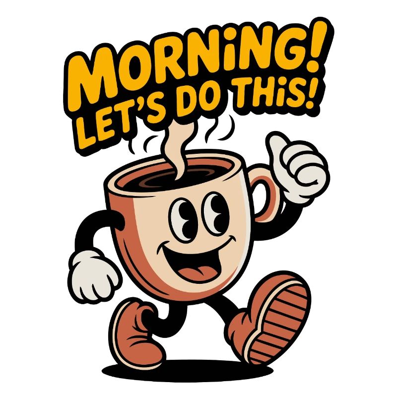 Morgenkaffee Motivation Tasse