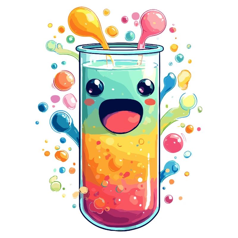 Bunte Saft Explosion Teströhre