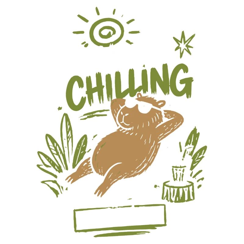 Capybara Chilling Take It Easy