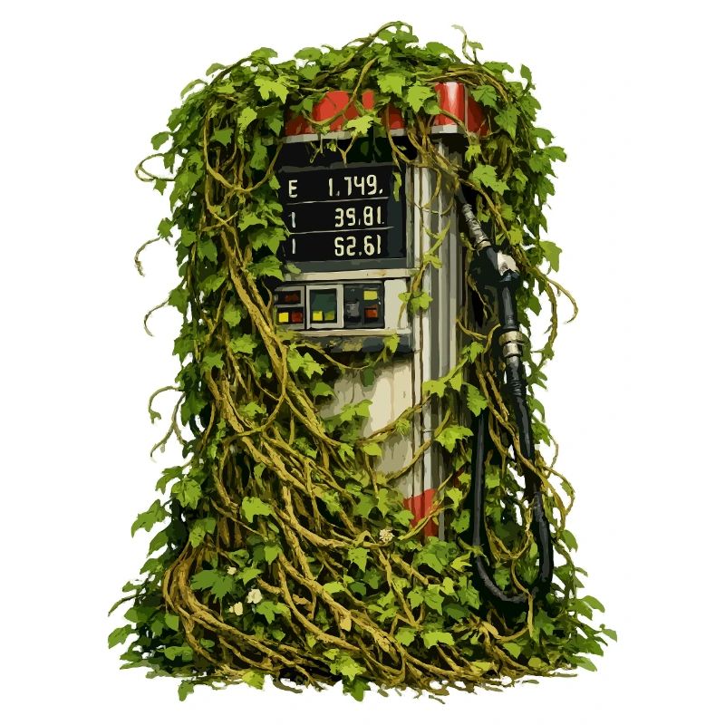 Efeu-Eingeschlossene Pumpe