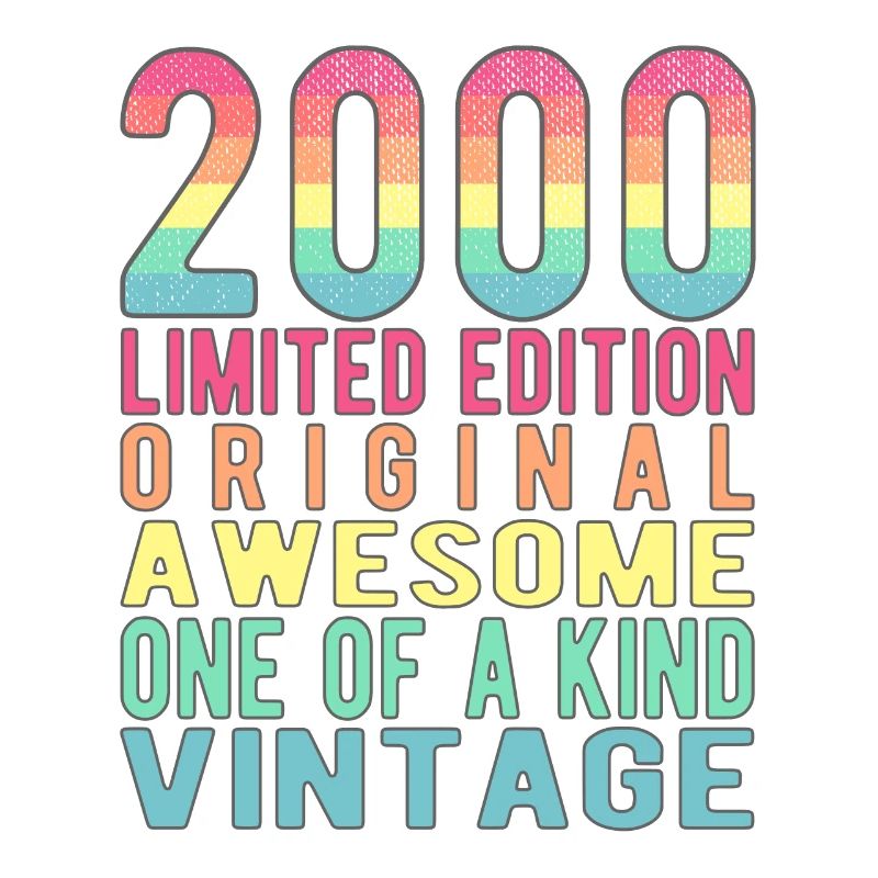 Limited Edition seit 2000 Geburtstag Vintage 2000