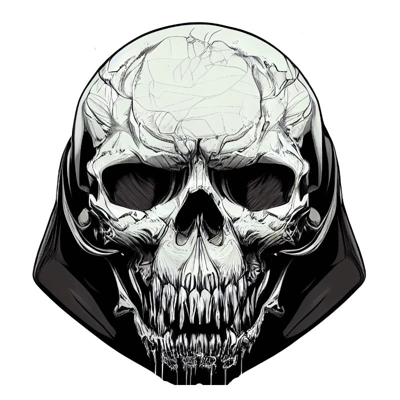 Böser Totenkopf Kunst
