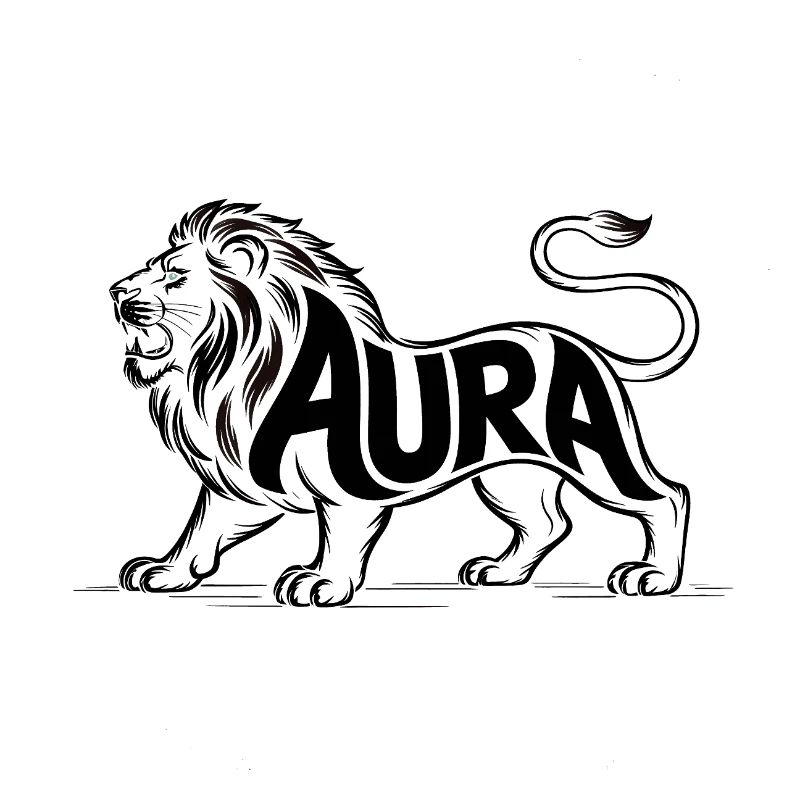 Aura - Cooles Löwen-Logo