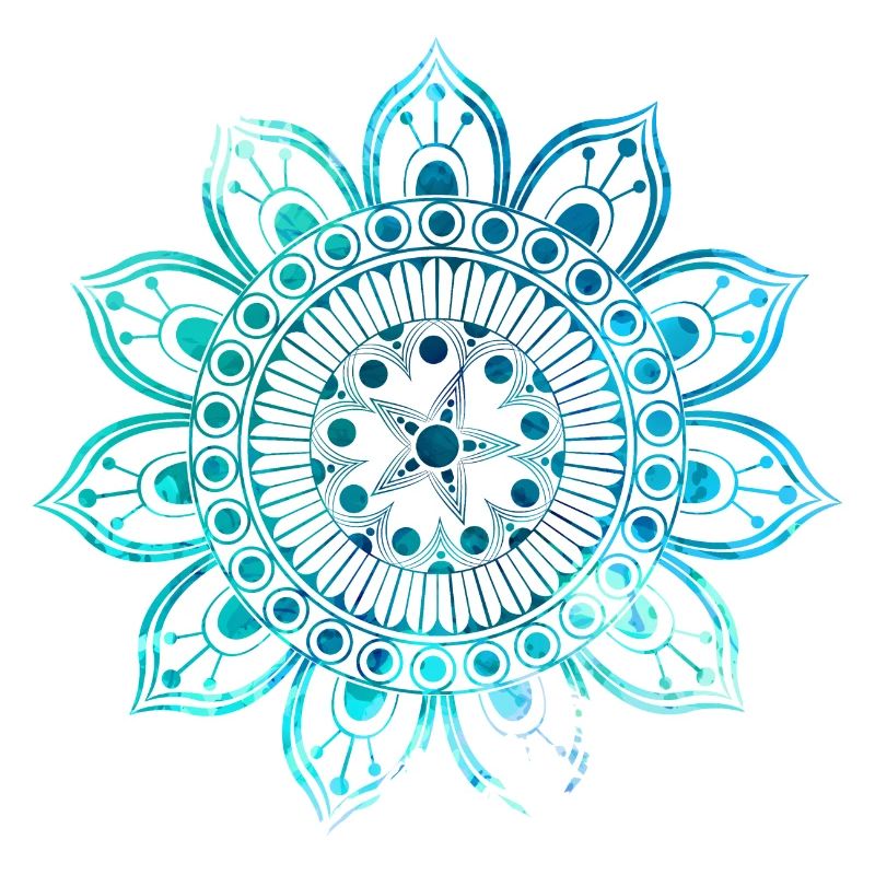Mandala - Blau