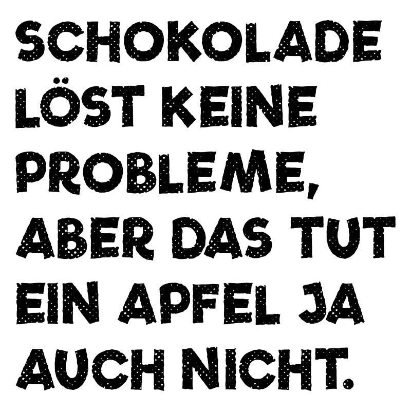 Schokolade gegen Apfel