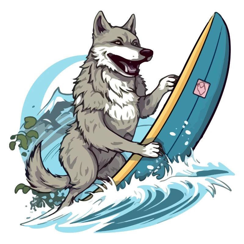 Zozo, der Surferwolf