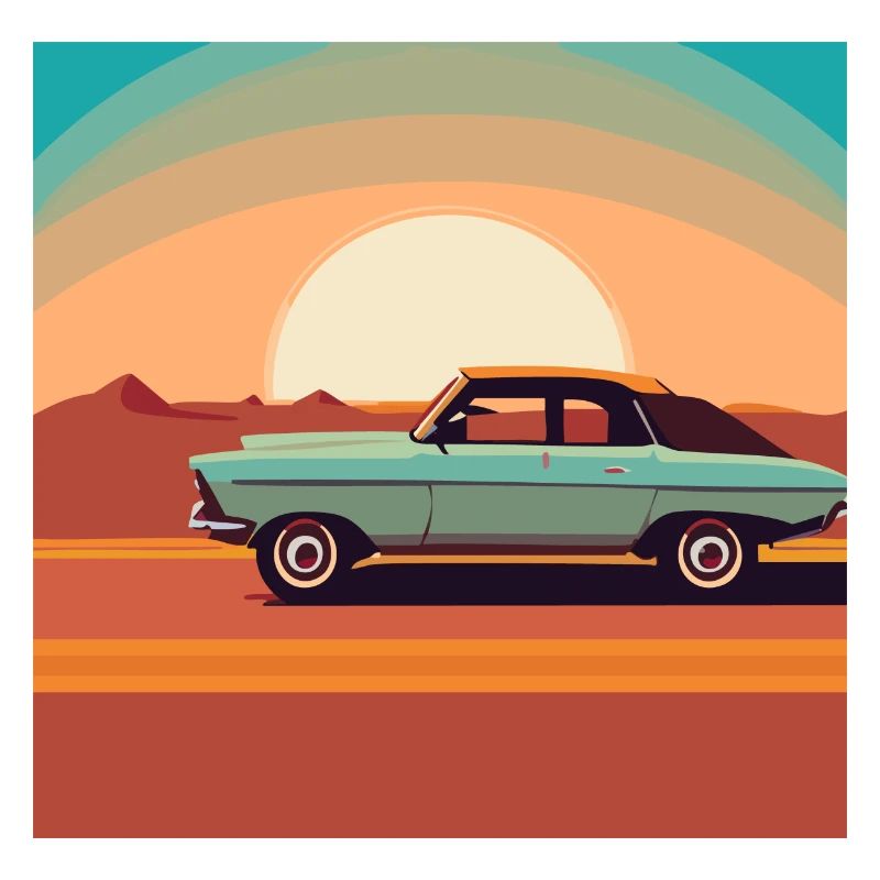 Oldimter / Auto / Sonnenuntergang