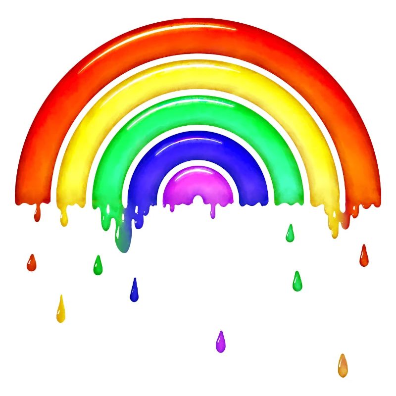Gläserner retro Regenbogen