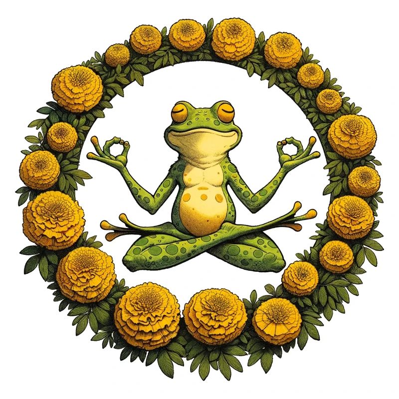 Meditations-Frosch