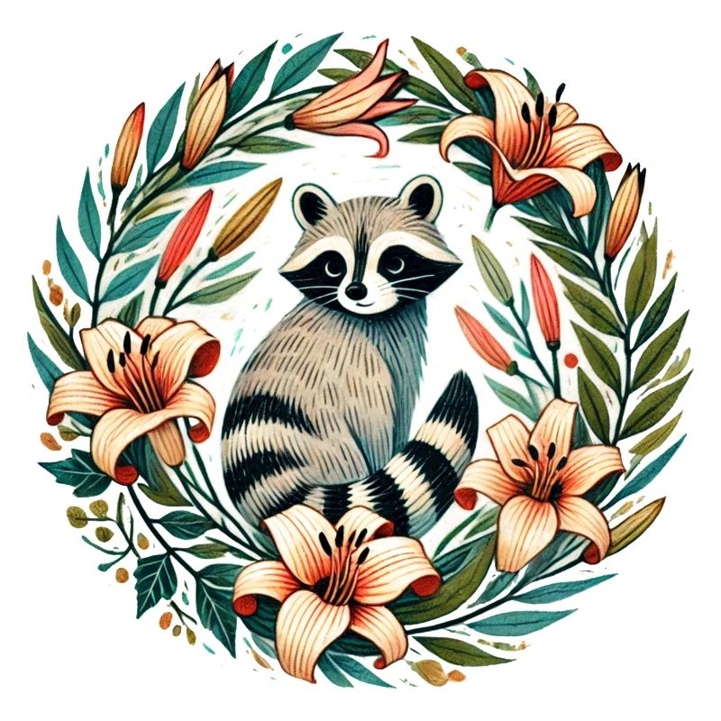 Waschbär-Lilie