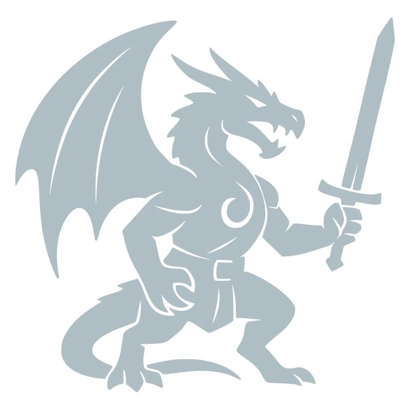 Drachenkämpfer (heller Stahl)