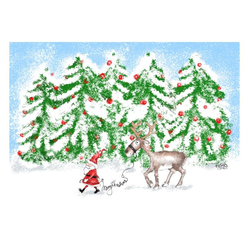 Weihnachtsmann unterwegs