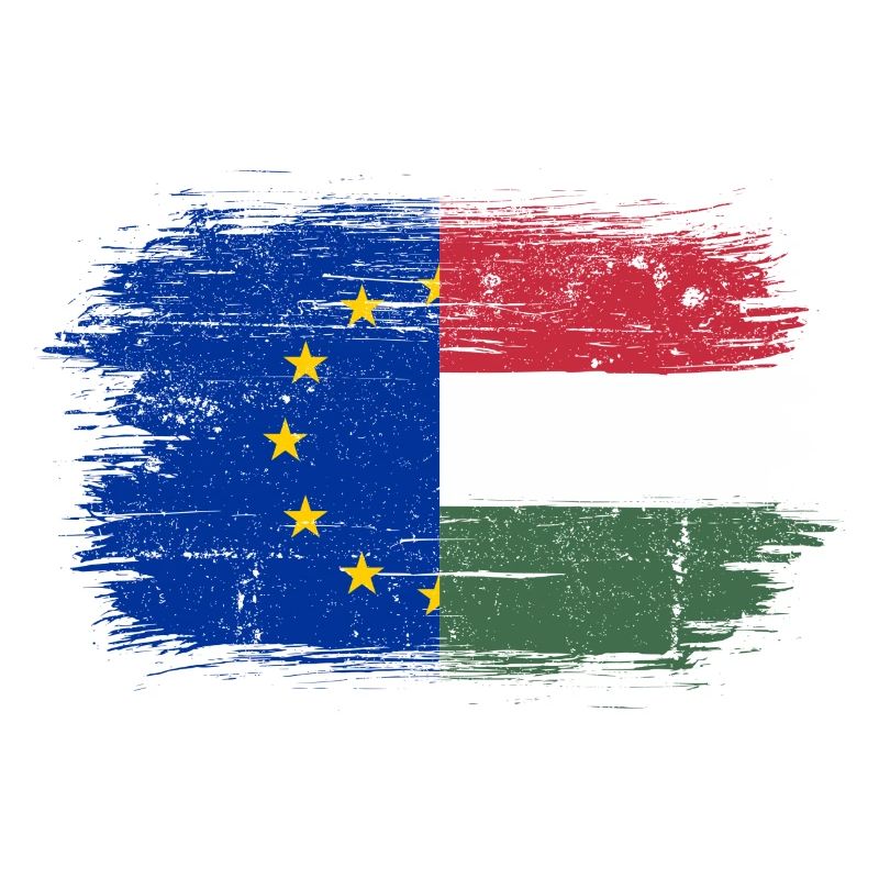 EU Ungarn Pinselstrich Union