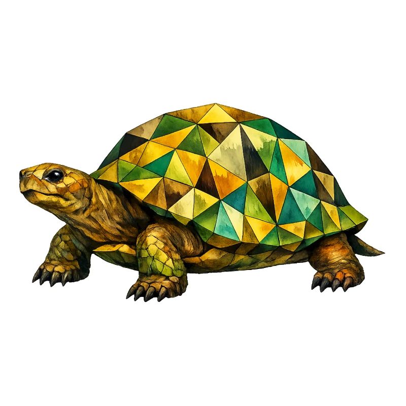 Geometrische Schildkröte